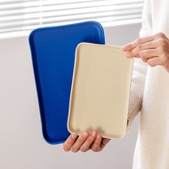 Nordic ins Klein Blue Rectangular Cake Tray Cup Holder Water Cup Tea Cup Plate Jewelry Storage Plate