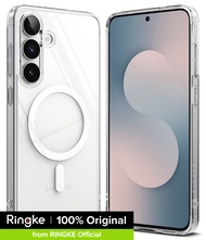 เคส Ringke Fusion Magnetic สำหรับ Samsung Galaxy S25 FE - ฝาหลังใสกันกระแทกแบบไฮบริดบางพิเศษ พร้อมแม