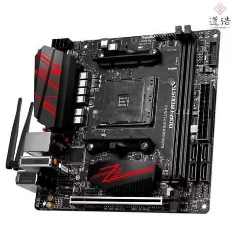 For B450I GAMING PLUS AC Motherboard 64GB M.2 HDMI Socket AM4 DDR4 Mini-ITX B450 Mainboard 100% Test