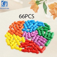 [Gazechimp] 66x Board Games Pawns,Multicolor Game Pawns,Game Supplies,Human Shaped