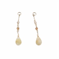 Agete(เอเจท) Earrings Charm K10 Yellow Gold Direct from Japan Secondhand