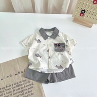Gray Fox shirt Set