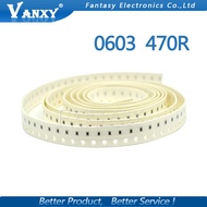 300PCS 0603 Chip Fixed Resistor SMD Resistor 1% 470 ohm 470R 471