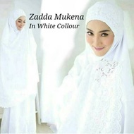 Mukena Plain Cotton Siti Khadijah White