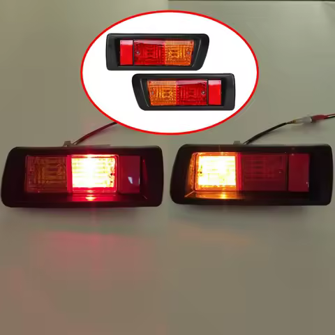2Pcs Rear Bumper Lights For Toyota Land Cruiser Prado LC90 3400 FJ90 FJ95 2700 1996-2003 Tail Lights
