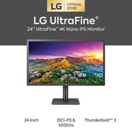 LG 24'' 24MD4KL UltraFine 4K Thunderbolt 3 Nano IPS Monitor with macOS Compatibility