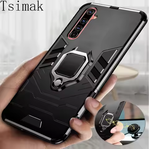 Armor Case For OPPO Find X3 Lite X2 Neo Realme 5 6 7 8 Pro X7 X50 C1 C2 C3 C11 C12 C13 C15 C17 C20 5