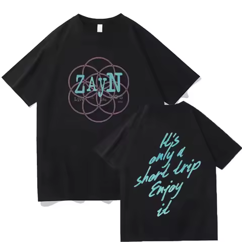 2026 Zayn Malik Graphic High Quality T Shirts Zayn Vegas Ringer Top Fashion Harajuku Women Men Aesth