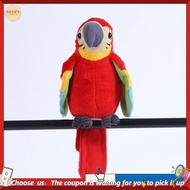 【W3SG】Talking Parrot Talking Parrot Plush Toy Electronic Bird Pet Talking Plush Parrot for Kids Earl
