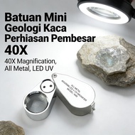 Geology Rock 40X Mini Jewelry Magnifying Glass