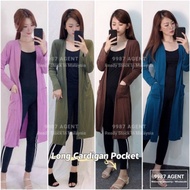 OFFER rm12💥 Women Cardigan Longcardigan Longsleeve Cardigan Muslimah Pocket Cardigan