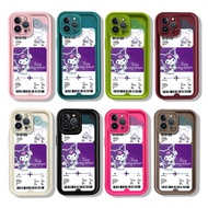 Cartoon Cute Plane Ticket Kuromi Phone Casing For Realme 5 5i 5S 6i 5 Pro 11 11X 5G / Realme 12 12x 