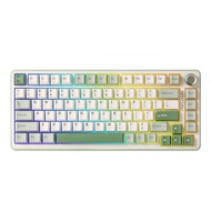 YUNZII B75 PRO Matcha Green Wireless Mechanical Keyboard, 75% Layout with Knob, Hot Swap Gasket Stru
