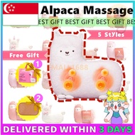 [✅SG Ready Stock] Japanese Massage Pillow Alpaca Hot Massager Pillow Hot Charge Multifunctional neck