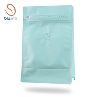 Matte Aluminium Foil Square Bottom Gusseted Ziplock Coffee Bag | Aluminium Foil Coffee Bag
