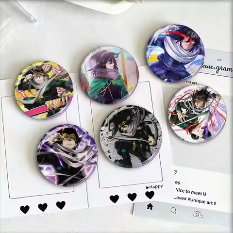 Anime Shouta Aizawa S Laser Badge Creative Pins Brooch for Bag Clothes Hat Decor Gifts Fans Collect