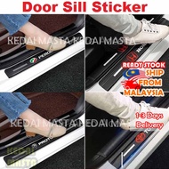 Perodua Proton Toyota Honda Car Door sill Sticker Styling Car Door 1set 4pcs Car Accessories sticker bawah pintu kereta