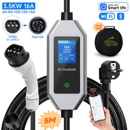 AFYEEV Type2 3.6KW 3600W แบบพกพา IEC62196-2ที่ชาร์จอีวี Type1 J1772เครื่องชาร์จไฟรถยนต์ GBT EVSE สาย
