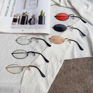 Cos Single-Piece Glasses Unilateral Plain Glasses Exaggerated Dark Style Two-Dimensional Sunglasses 