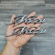 (TEM XE MÁY) Bộ tem mủ cứng chữ tên xe NOZZA mẫu ZIN