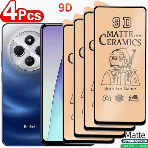 4PCS Soft Matte Ceramic Film For Xiaomi Redmi 14C 12 12C 10A 10 8A 8 7A 7 Screen Protector For Redmi