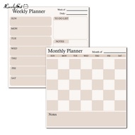 Reusable Fridge Planner Magnetic Fridge Calendar Whiteboard Weekly Monthly Planner for Schedules Cho