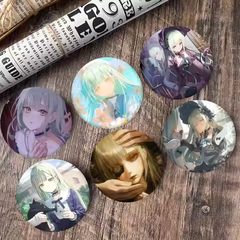 Wakaba Mutsumi Ave Mujica Band BanG Dream Badge Round Art Brooch Clothes Backpack Accessories Lapeln