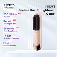 Enchen Sikat Pelurus Rambut H100 Cordless Hair Straightener Comb Wireless Negative Ionic Hair Straig