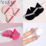 XIANEE Diamond Powder Puff, Soft Smooth Sponge Powder Puff, Cosmetics Accessories Velvet Diamond Tri