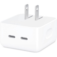 35W Charger Fast Charging, 20W-35W Dual USB C Port Fast Charging Block Power Adapter PD GaN Foldable