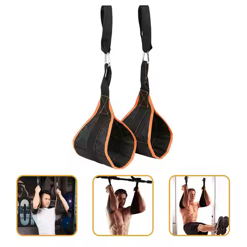 1Set Heavy Duty Ab Straps for Pull Up Bar Sturdy Hanging Ab Sling Premium ABS Training Belt Portable