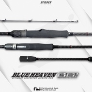 Senses Fishing Jigging Fishing Rod Blue Heaven G2 carbon material Fuji reel seat Fuji Alconite K Gui