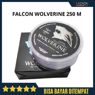 Senar Pancing Falcon Wolverine 250 Meter Putih Clear kuat lentur dan tidak mudah keriting Invisible