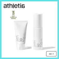 athletia/ Smooth Scrub Wash & Treatment Foam Wash 2-Pack: Facial Cleanser, Scrub, Pore Care (Authent
