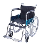 Wheelchair วีลแชร์ รถเข็นผู้ป่วย พับได้ โครงเหล็กชุบโครเมี่ยม รุ่น ALK809-47 LO