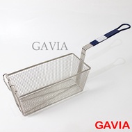 20 Liter Stainless Deep Fryer Strainer / Stenlis Deep Fryer Oil Basket / Rectangular Deep Fryer GAVI