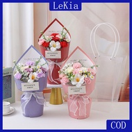 Soap Flower – 6 Stalk Soap Roses, 2 Soap Gerbera Suitable for Gifting/Teacher's Day bouquet