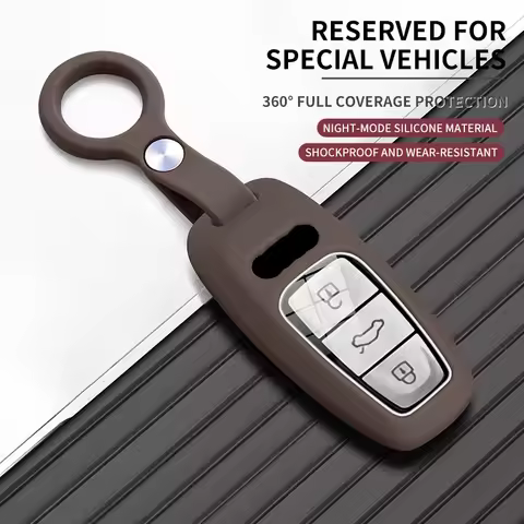 Original Color Car Smart Remote Key Case Cover For A1 A3 A5 A6 A7 A8 E-tron Quattro Q3 Q5 Q8 C8 D5 A
