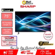 Sharp 75" 65" UHD 4K Google TV 4T-C75HJ6000X | 4T-C65HJ6000X | 4TC65HJ6000X Smart TV Android LED TV