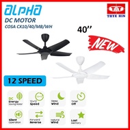 *25.11* Alpha Cosa CX10 5B 40 inches Remote Ceiling Fan DC MOTOR 12 SPEED