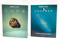 4K藍光Blu-ray《Dune 沙丘瀚戰》《Aquaman 水行俠》最新「Iconic Moments」系列特別版封套