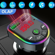 LP-8 SMT🧼CM Car Bluetooth 5.0 Dual USB Fast Charger For Car FM Transmitter Wireless Handsfree Audio Receiver MP3 Player