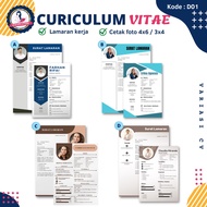 Job Application Letter Curiculum Vitae RESUME CV/ Job Application MakingJasa Photo Print/