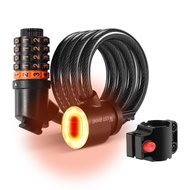 [STC1] Bicycle Safety Lock Bike Motorcycle AntiTheft Elasticity Locks 5 Digits Combination Password 