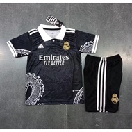 children jersey 2023-24 Real Madrid Concept Dragon Black  white football jersey Soccer sports Jersey