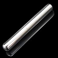 Silver Cigar tube Stainless Holder Steel Holder Container Stainless Steel Cigar Tube Smoke Case Ciga