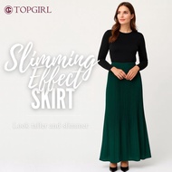 TOPGIRL Skirt Narla / Kain Pinggang Bergetah Penuh / Skirt Berlipat Kecil / Kain Lapisan Penuh / Kai