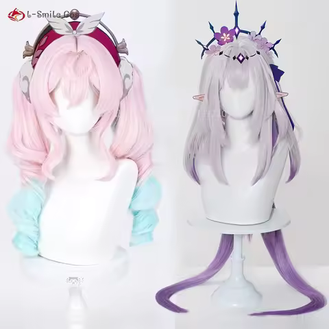 HSR Castorice Hyacine Copsplay Wig 48cm/100cm Wigs Heat Resistant Synthetic Hair Anime Cosplay Costu