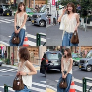 KN.Clothes Lace Tank Top V-Neck Cotton Fabric The Is Not Itchy. L7