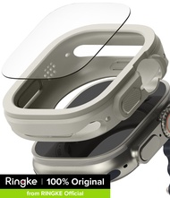 Kombo Ringke Air Sports & Kaca Terbaja untuk Sarung Apple Watch Ultra 3 / 2 / 1 Penutup Pelindung TP